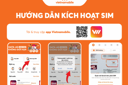 Hướng dẫn kích hoạt sim Vietnamobile siêu đơn giản