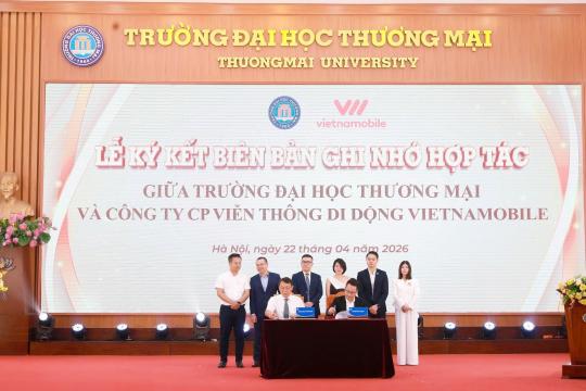 Vietnamobile và Đại học Thương mại (TMU) ký kết hợp tác chiến lược kiến tạo tương lai số