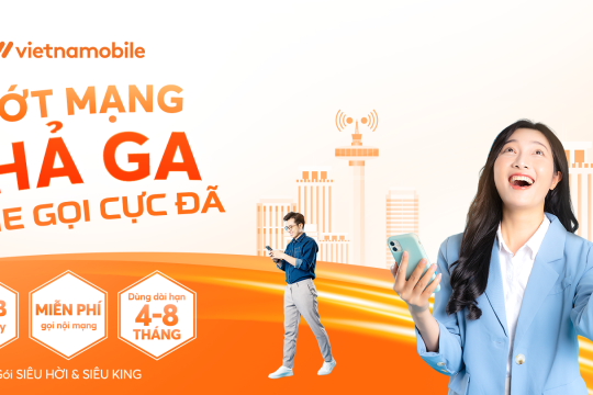 VIETNAMOBILE RA MẮT GÓI CƯỚC DÀI HẠN 3 THÁNG 6 THÁNG LƯỚT MẠNG THẢ GA, NGHE GỌI CỰC ĐÃ