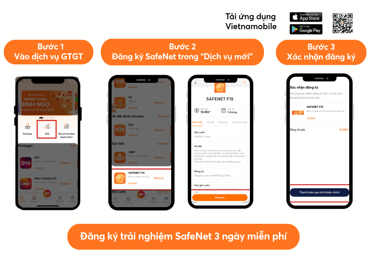 Dịch vụ safenet Vietnamobile