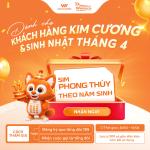 Mừng Vietnamobile 17 tuổi: Tặng SIM năm sinh – Đặc quyền dành riêng cho khách hàng kim cương& sinh nhật tháng 4
