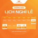 VIETNAMOBILE THÔNG BÁO LỊCH NGHỈ LỄ GIỖ TỔ HÙNG VƯƠNG, 30/4 & 1/5