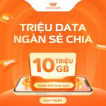 TRIỆU DATA NGÀN SẺ CHIA - 10 TRIỆU GB MIỄN PHÍ CHO BẠN