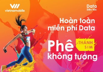 Vietnamobile tạo nên một cuộc cách mạng trên thị trường viễn thông Việt Nam với siêu phẩm Thánh SIM – Hoàn toàn miễn phí dữ liệu dành cho người dùng di động, thông qua chiến dịch “Phê Không Tưởng”